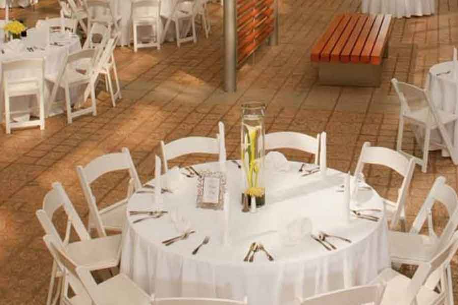 table and chairs at 3rd event venues